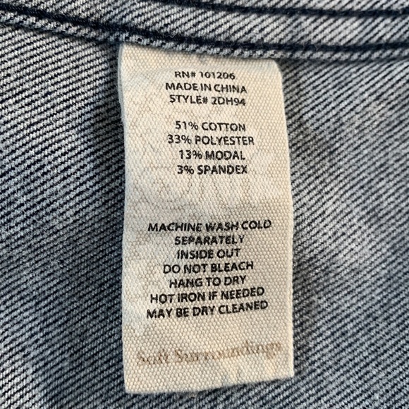 NWOT Soft Surroundings Dark Denim Jacket - Picture 7 of 7